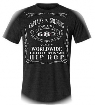 682 Records Captains and Soldiers Black T-shirt